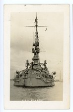 Antique Postcard U.S.S. OREGON, American Battleship into Service 1896, RPPC picture