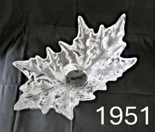 1951 LALIQUE ICONIC CHAMPS-ÉLYSÉES BOWL, 18” CRYSTAL GLASS CENTERPIECE, SIGNED picture