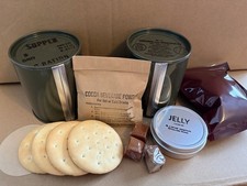 Late WWII OD C Ration SUPPER - Fully Edible, Reusable Historically Accurate picture