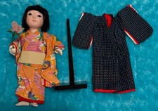 Japanese Ichimatsu-style girl doll. Mid 1960’s. Includes 2 Outfits. picture