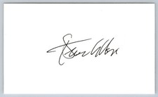 Steve Allen Original Autograph Signed Card TV Host Comedian picture