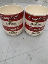 Vintage 1960s Campbell’s Stackable Set of 4 x 12Oz Soup Bowls Cups picture