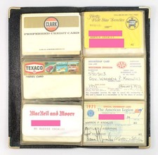 1970s Warren P. Knowles WI Governor Book of Credit Cards, Driver's License, More picture