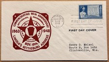 1863-1948 Gettysburg Pa, Lincoln’s Address 85th Anniversary, Postal History picture