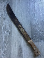 VINTAGE 22.5” / 17.5” Tramontina Wood Handle Bush Machete MADE IN BRAZIL BRASIL picture