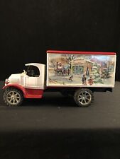 Ertl Toy Box Truck Bank Says 1984 Merry Christmas Banner For C L Case On Sides picture