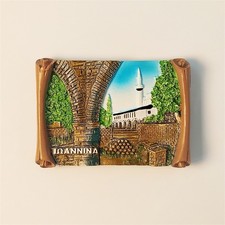 Greece Ioannina Castle Scroll Tourist Souvenir 3D Resin IDEA Fridge Magnet Craft picture
