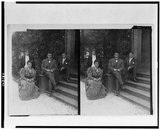 Photo:Booker T. Washington Family Porch Steps c1906 Portrait picture