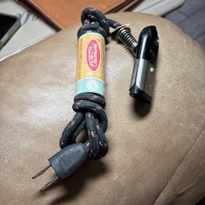 Vintage Electrified Appliance Cloth Cord Plug Bakelite Cord 6 ft picture