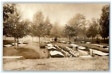 1913 State Fish Ponds View Near Reed City Michigan MI RPPC Photo Posted Postcard picture