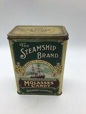 The Steamship Brand Molasses Candy Tin Vintage Collectible (England) picture