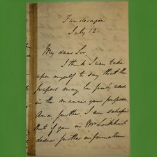 1853-55 Mortimer O'Sullivan ALS Orange Order Dolly's Brae Diamond Ireland picture