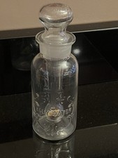 7” Antique 1904 Embossed Antique Holy water Bottle w/ Original Sprinkler TCW.CO picture