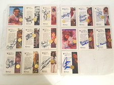Playboy 1992 Complete 16 Star Pics Signed Cards Hef Full Sig & Playmates R&R COA picture