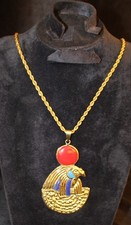 Ancient Egyptian Pharaonic Goddess Sekhmet Pendant Necklace Jewelry Antiques picture