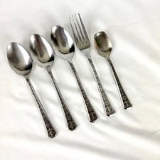 Vintage Florenz Interpur Stainless Japan Korea 3 Tablespoons 1 Fork Sugar Scoop picture