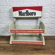 Vtg 1992 Marlboro Counter Wire Metal Cigarette Display Rack Sign Shelf shelves picture
