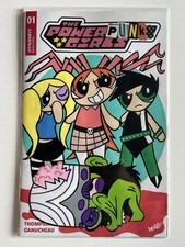 PowerPuff Girls #1 PowerPunk Girls Original Sketch Cover Posca Mixed Media picture