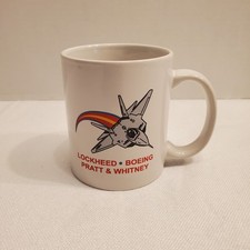 Lockheed Boeing Pratt & Whitney F-22 1st Flight 1997 White Advertising Mug picture