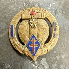 Org Indochina French 1st RIC Reg Inf Colonial Badge Marines picture