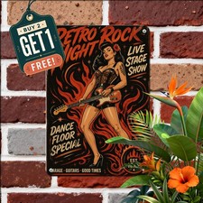 Rockabilly Style Poster Sign Vintage Garage Home Decor Metal Plaque picture
