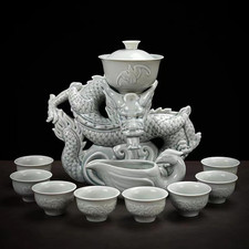 Elegant Chinese Dragon Gongfu Tea Set Gift Box - Perfect for Home & Office picture