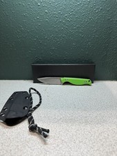 CUSTOM BURNING PINES EDC HUNTNG CAMPING FISHING KNIFE Zombie Green 14C28N picture