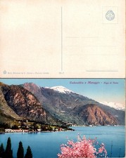 Cadenabbia e Menaggio Lake Como Italy Vintage Postcard Unposted Brunner & C. picture