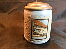 German Mettlach 0.5L Tapestry Beer Stein  picture