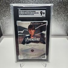 2021 UD Marvel Black Diamond Cobie Smulders as Maria Hill SGC 9 Relic Card OMEGA picture