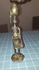 Rare signed African Bronze Sculpture by Derme Morou - Burkina Faso Africa picture
