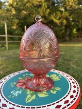 VINTAGE L.E. Smith Pink Glass 