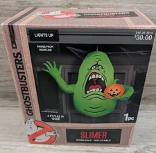 Gemmy 4' LED Ghostbusters Slimer Halloween Inflatable Hanging Blow up Decoration picture