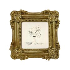 SIMON'S SHOP Gold 3x3 Mini Square Picture Frame Antique Style Small Photo Frame picture