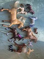 Large Lot Of Toy Play Horses picture