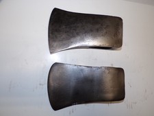 Lot of 2-Single Bit Axe Heads - Firewood Cutting - 3lbs 12.2ozs & 3lbs 2.5ozs picture