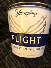 Yuengling Flight Metal Advertising Ice Bucket w/ Handle White/Blue/Gray picture