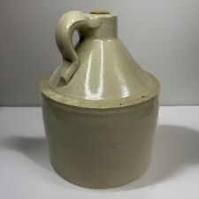 Antique Circa 1900 Wine Jug Crock Stoneware Rustic Decor Pottery Whisky Beer picture