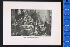 Entry of Godfrey de Bouillon into Jerusalem - Historical Print 1894 picture