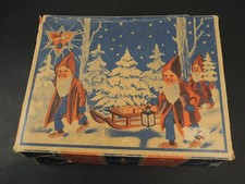 Prewar Lauscha Loma Mercury Glass Ornaments Set Original Box Germany picture