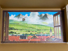 Studio Ghibli Museum Wall Art – Town Where Howl Comes – Limited Japan Item New picture