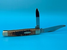 1989 Case 6292 XX USA 2 Blade Folding Pocket Knife Brown Handle Vintage picture