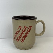 Dan Blocker / Hoss Started Bonanza Steakhouse Restaurant Plastic Coffee Mug Cup picture