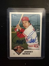 Johnny Bench Autographed 2003 Topps Retired Signature Edition Signed MLB Card picture