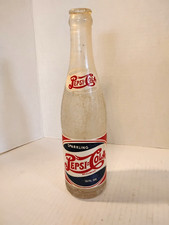 Vintage Soda Bottle, Pepsi Cola, Red White Blue, Double Dot Pepsi, Brownwood TX picture