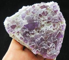 254g purple FLUORITE octohedron crystal mineral specimen,Wuyi,Zhejiang,China picture