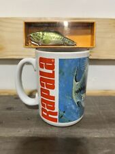 VINTAGE RAPALA FISHING LURES COFFEE CUP MUG COLLECTORS SERIES W/ Rattlin Rapala picture