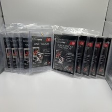 Ultra Pro One-Touch Magnetic Card Holder 23pt BLACK X 5 AND CLEAR X 5 Lot of 10 picture