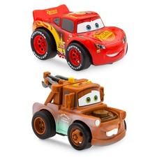 Disney Parks Lightning McQueen and Tow Mater Pullback Stunt Vehicles Set Cars picture