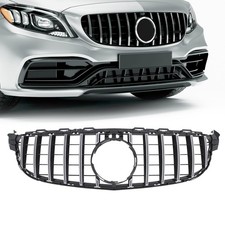 HECASA Front Bumper Grill Compatible with 2015-2018 Mercedes Benz W205 AMG S ... picture